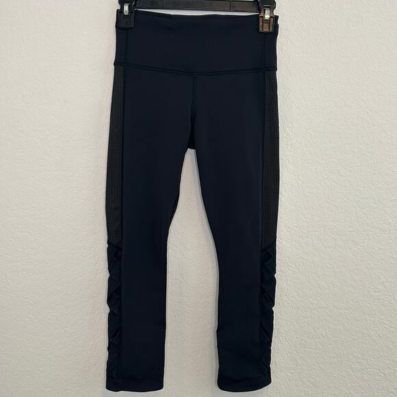 Lululemon Leggings Var-City Crop Black Sz 4 - Picture 1 of 10